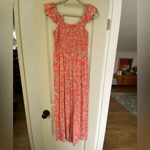 LOFT Coral jumpsuit
